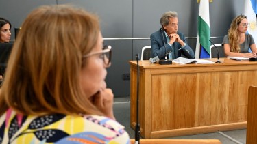 La audiencia estuvo encabezada por el juez Rubén Marigo. Foto: Chino Leiva