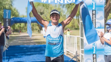 Francisco Moisés buscará una nueva victoria en el Triatlón Cross de la Manzana. Gentileza.