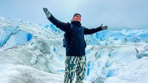 YSY A se animó a una de las maravillas de la Patagonia, antes de llegar a la Fiesta de la Confluencia