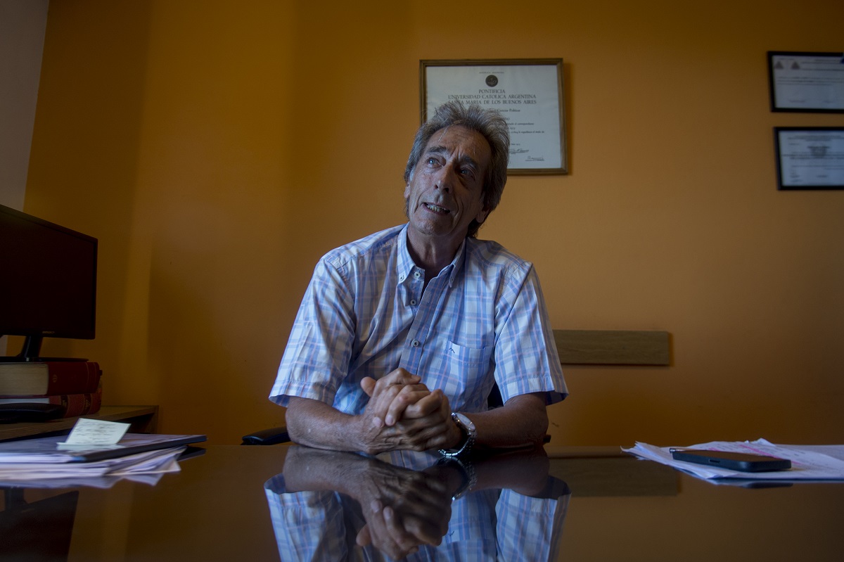 Rubén Marigo lleva 50 años en Río Negro. Nació en el barrio porteño de Pompeya. Foto: Marcelo Martínez