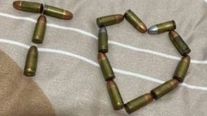 Un corazón de balas: la foto que envió un agente de la Policía Federal antes de matar a su expareja