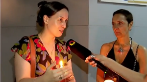 Entre velas y flores, vecinos del barrio porteño de Retiro homenajearon a la policía asesinada