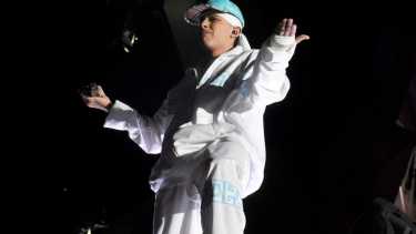 Trueno se presentó este martes en la Fiesta de la Confluencia 2023, pero no compartió escenario con Nicki Nicole. Foto: Matías Subat.-