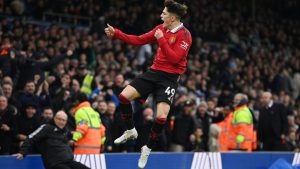 Garnacho volvió al gol en Manchester United