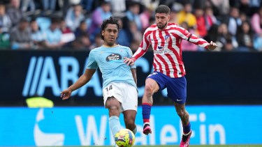 Rodrigo De Paul mostró lo mejor de su despliegue en el triunfo de Atlético sobre Celta, en Vigo. 