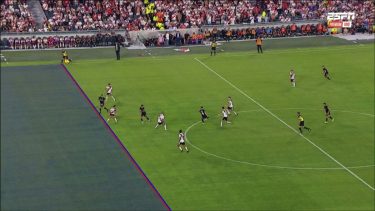 Así fue el offside que evitó el empate de Argentinos Juniors.
