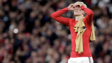 Garnacho y una publicación que dio que hablar en las redes sociales.