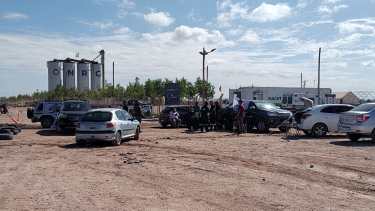 Los manifestantes vigilaron toda la noche. Foto gentileza