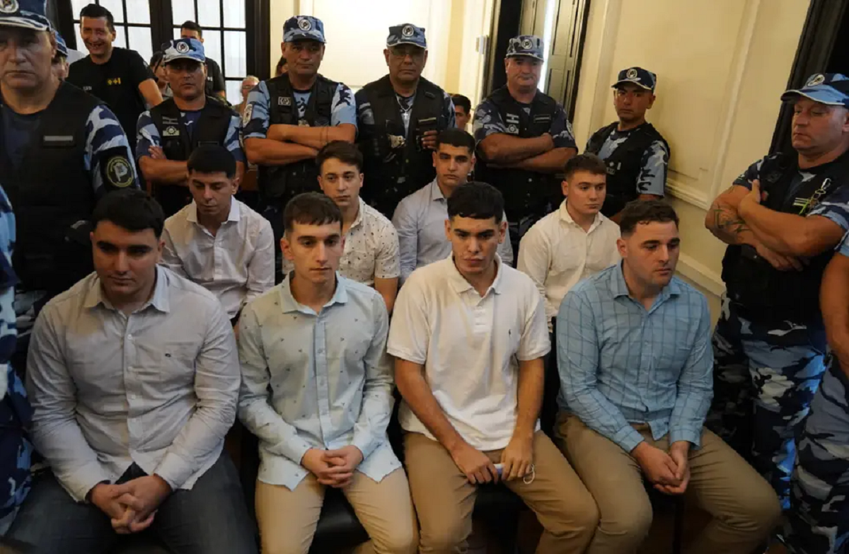 Las ocho condenados por el crimen de Fernando Báez Sosa. 