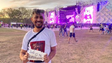 Fiesta de la Confluencia 2023: el fan de Lali que hizo una colecta y viajó desde Bahía Blanca para ver su show