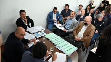 El juez electoral Carlos Da Silva dispuso un cuarto intermedio. Foto: Marcelo Ochoa.