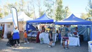 Las familias ya se acercan al predio en la segunda jornada de la Fiesta de la Manzana 2023