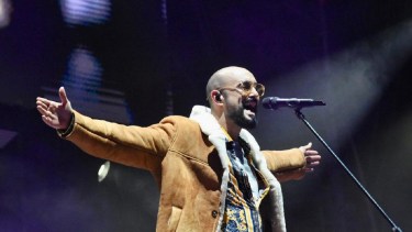 Abel estuvo en el cierre de la Fiesta de la Confluencia en 2023. (FOTO: Archivo/Matías Subat)