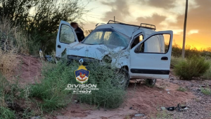 Un conductor se quedó dormido y provocó un accidente sobre ruta 7 en Añelo
