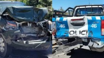 Imagen de Una camioneta del ejercito chocó con una de la policía, en Junín de los Andes
