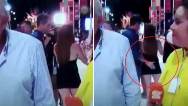 Las imágenes fueron registradas durante un multitudinario festival en Concordia esa por el inicio del Carnaval. Foto gentileza. 

