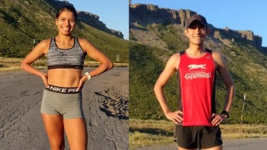Escudero y Ruiz fueron los deportistas de Cipolletti que se consagraron en la Corrida de la Confluencia. Foto: Archivo. 