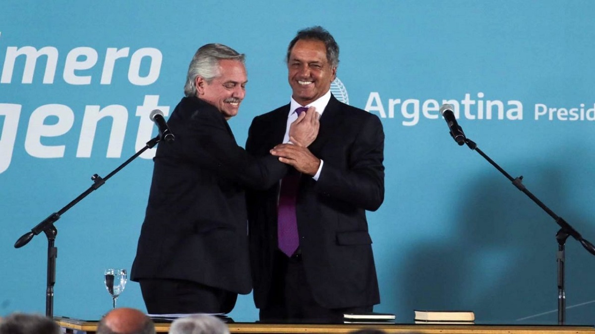 Daniel Scioli afirmó que su precandidatura presidencial dependerá de la decisión de Alberto Fernández. Foto Archivo.