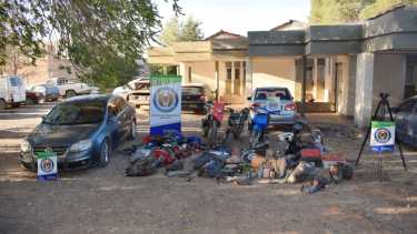 Desarticularon una banda que robaba y desarmaba motos en Roca y Cipolletti
