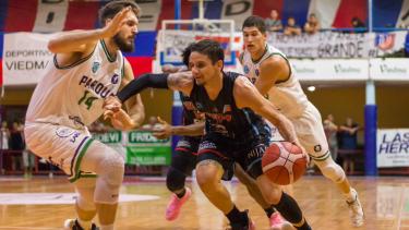 Matías Eidintas volvió a ser el goleador de Deportivo Viedma. Foto: Lucas Arruda, prensa Viedma 