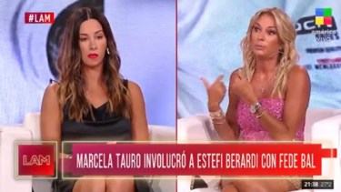 Estefi Berardi (a la izquierda) niega rotundamente su supuesto romance con Fede Bal.-