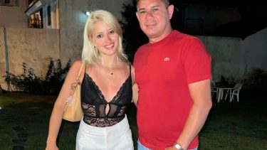 Ferni Ayala, la víctima, y el supuesto femicida Esteban Rojas. 