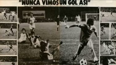 Restauraron el video del gol preferido de Diego Maradona.