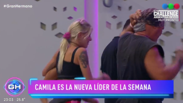 Camila, líder de la semana en Gran Hermano. Foto: Captura Telefé