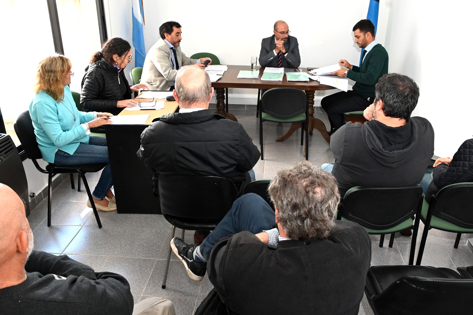El juez electoral Carlos Da Silva encabezó la audiencia exclusiva con las alianzas de peronistas. Foto: Marcelo Ochoa.