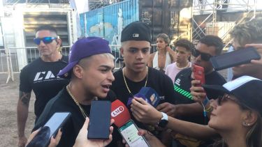 La T y La M previo a su presentación en la Fiesta de la Confluencia 2023. Foto: Matías Subat