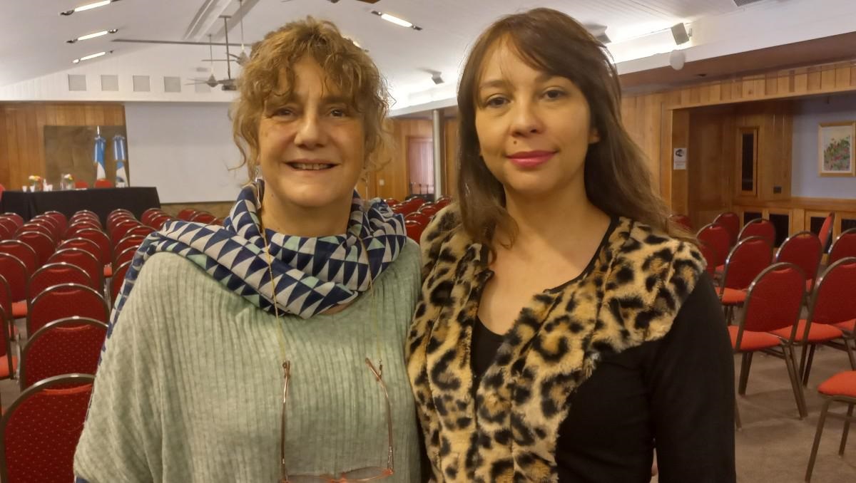 Patricia Lúpica Cristo (a la derecha) junto a Sandra González Taboada. (Gentileza)