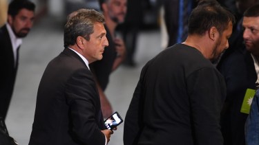 Sergio Massa era duda pero asistió. 