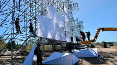 La Fiesta de la Confluencia durará seis días. Foto: Matías Subat