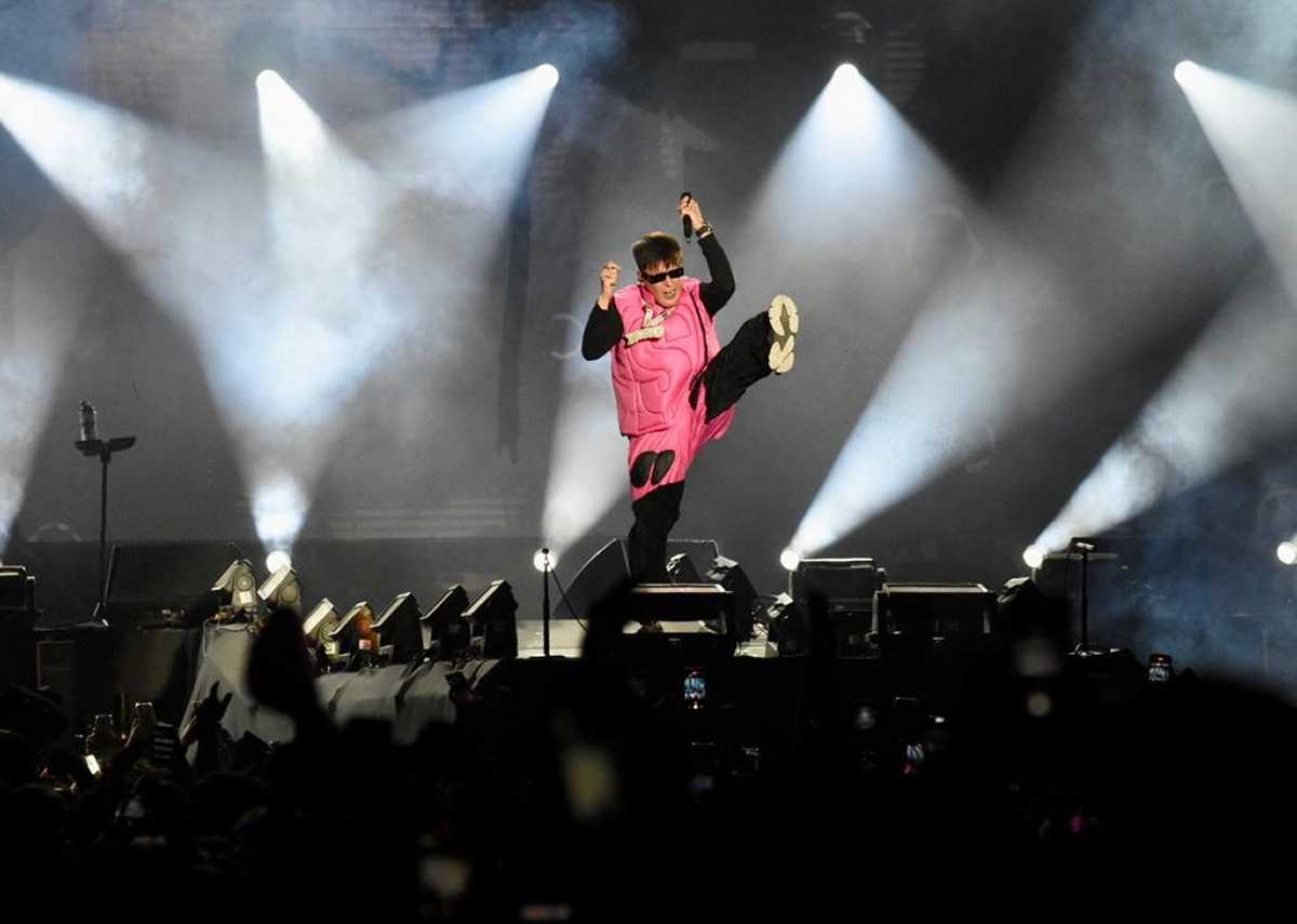 El rapero YSY A subió al escenario pasadas las 22 y fue uno de los que más interactuó con el público. Fotos: Matías Subat