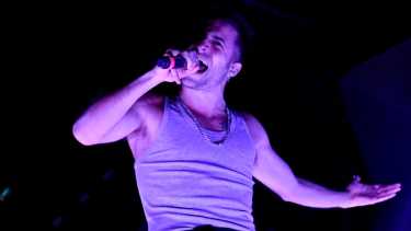 Wos confirmó la colaboración con el Indio Solari. Foto Matías Subat.