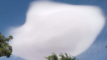 Una de las imágenes que captó el vecino de Mariano Moreno, provincia de Neuquén. Foto: gentileza.-