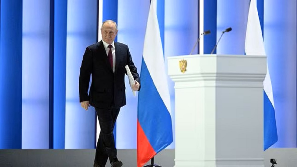 Putin anunció la salida de Rusia del acuerdo con Estados Unidos tres días antes del primer aniversario del inicio de la invasión a Ucrania. (Sputnik/Reuters)