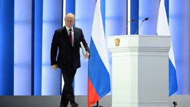 Putin anunció la salida de Rusia del acuerdo con Estados Unidos tres días antes del primer aniversario del inicio de la invasión a Ucrania. (Sputnik/Reuters)