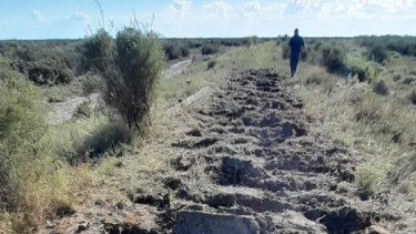 Así quedaron las vías cerca de la Estación General Cerri, al oeste de Bahía. 