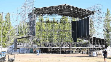 Todo está listo para la fiesta nacional. Foto Alejandro Carnevale