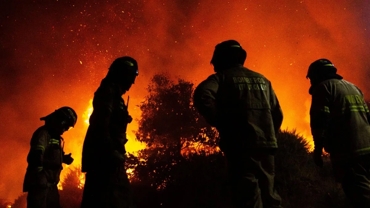 Aumentó a 25 el número de personas fallecidas a causa de los incendios registrados en distintos puntos de Chile. Foto EFE.