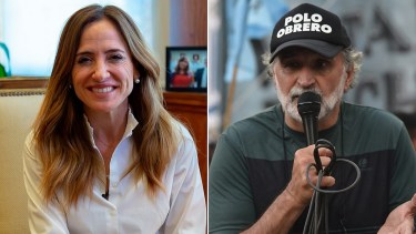 La ministra de Desarrollo Social y el líder del Polo Obrero se cruzaron por las bajas de planes sociales.