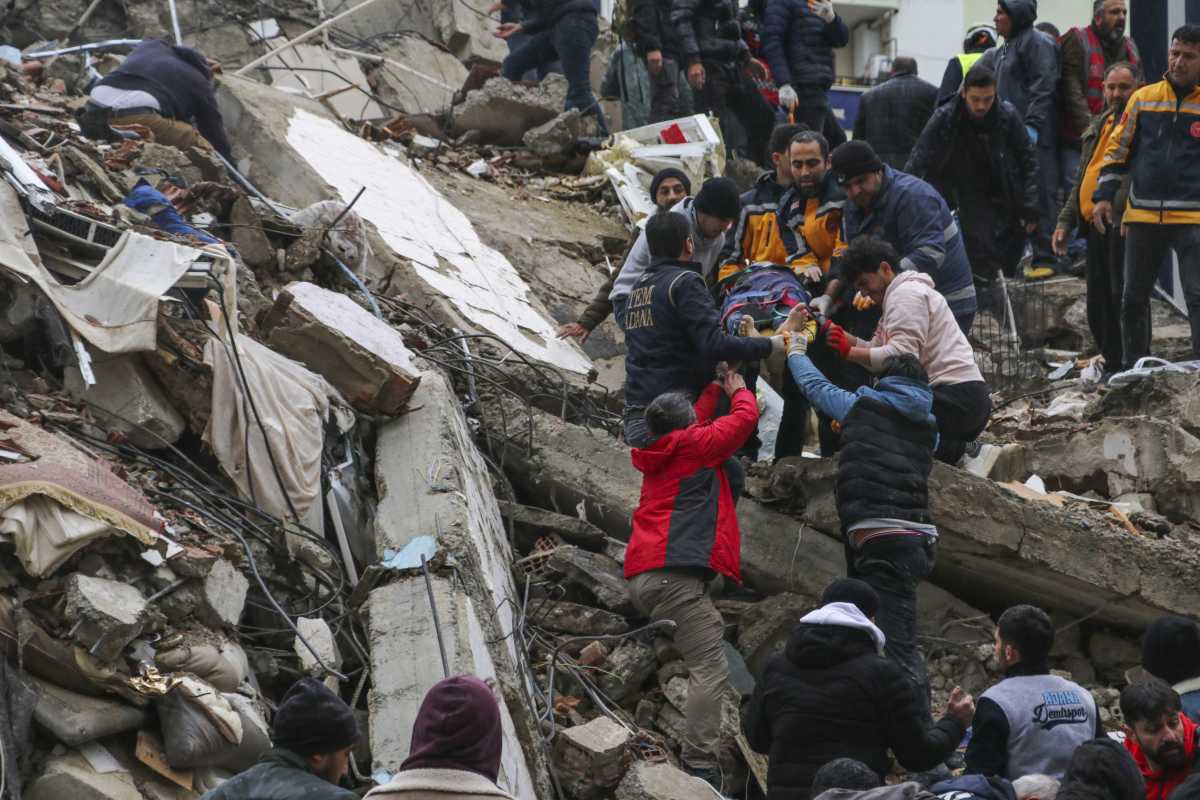 Turquía y Siria fueron los países más afectados por el terremoto de esta mañana. Fotos AP.
