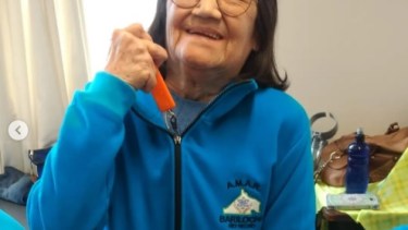 Una de las integrantes de AMAR Bariloche. Foto: gentileza