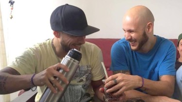 Diego Bonabello llegó a Bariloche para colaborar con la búsqueda de su hermano Enzo. Foto: gentileza