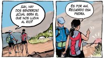 Imagen de «Trekking de marzo», la tira de Chelo Candia en el día nacional de la Memoria por la Verdad y la Justicia