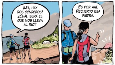 «Trekking de marzo», la tira de Chelo Candia en el día nacional de la Memoria por la Verdad y la Justicia