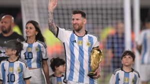 Messi: «Tengo una felicidad inmensa de ver a todo el pueblo argentino disfrutando»