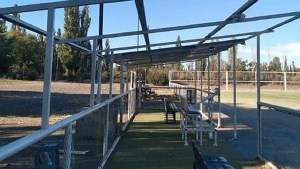 Robaron los bancos de suplentes en una de las canchas del Club Cipolletti