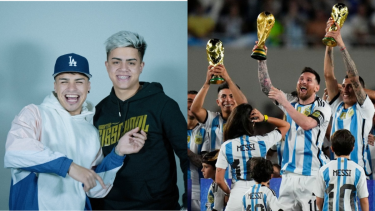 La T y la M será una de las bandas que se presentarán en Santiago del Estero y harán bailar a los hinchas con sus canciones en homenaje a los campeones del mundo. Foto Archivo.